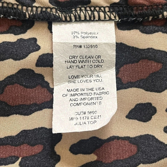 Show Me your MuMu, Julia Top, Leopard Print Camisole, Size Large - Picture 5 of 5